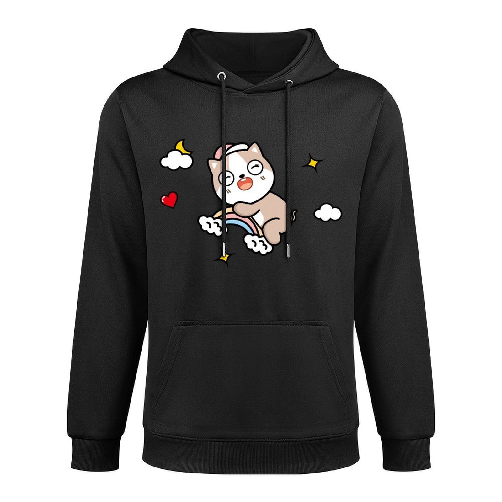 Print-Ready Relaxed Fit Front Graphic Hoodies